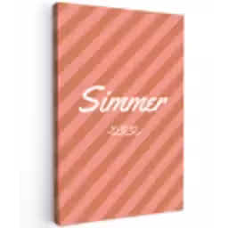 Simmer - Hartjes - Strepen - Roze canvas 2cm klein -z3d