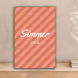 Simmer - Hartjes - Strepen - Roze canvas 2cm klein -sfeer1