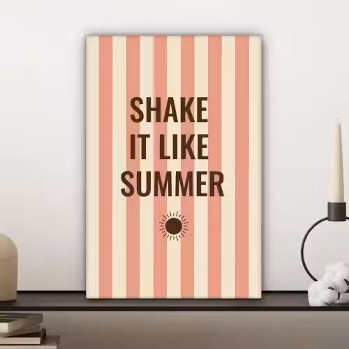 Zomer - Quote - Strepen canvas 2cm klein -sfeer6