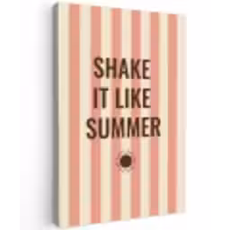 Zomer - Quote - Strepen canvas 2cm klein -z3d
