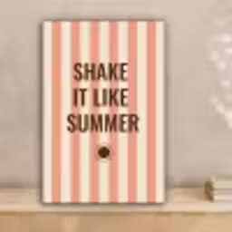 Zomer - Quote - Strepen canvas 2cm klein -sfeer1