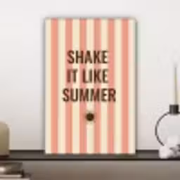 Zomer - Quote - Strepen canvas 2cm klein -sfeer6