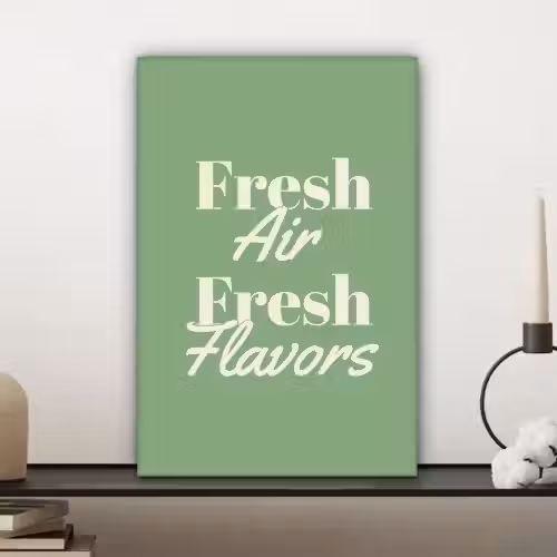 Tekst - Groen - Sierlijk - Letters canvas 2cm klein -sfeer6