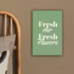 Tekst - Groen - Sierlijk - Letters canvas 2cm klein -sfeer3
