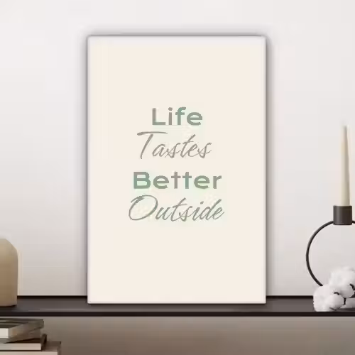 Tekst - Sierlijk - Letters - Groen canvas 2cm klein -sfeer6