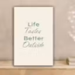 Tekst - Sierlijk - Letters - Groen canvas 2cm klein -sfeer1