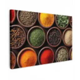 Bakjes - Hout - Kruiden - Kleurrijk canvas 2cm klein -z3d