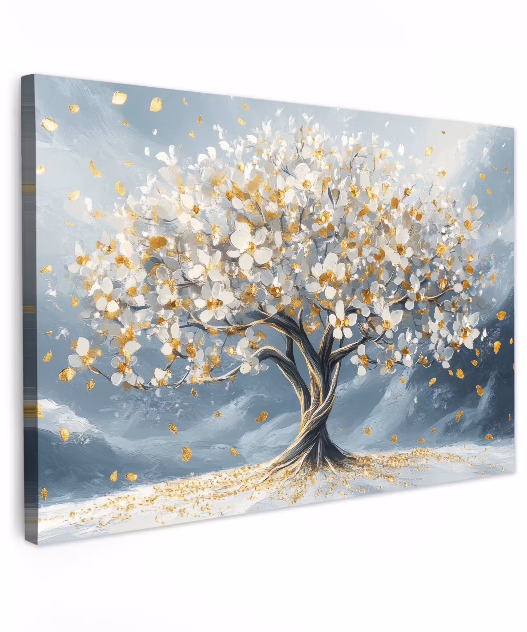 Canvas Print - Tree - Winter - Tree of Life - Modern - Gold
