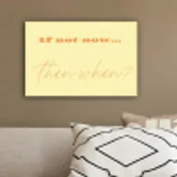Geel - Oranje - if not now then when canvas 2cm klein -sfeer3