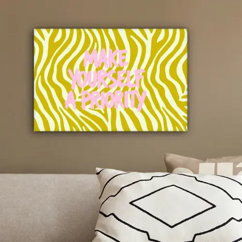 Zebraprint - Priority - Roze canvas 2cm klein -sfeer3