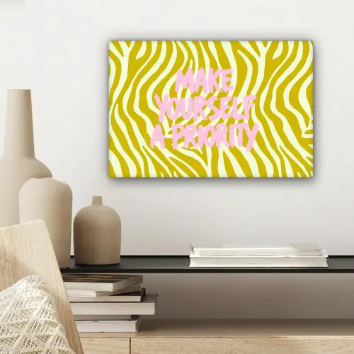 Zebraprint - Priority - Roze canvas 2cm klein -sfeer6