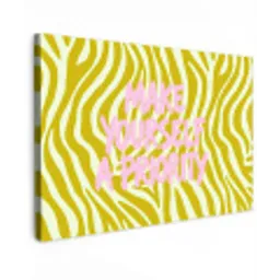 Zebraprint - Priority - Roze canvas 2cm klein -z3d