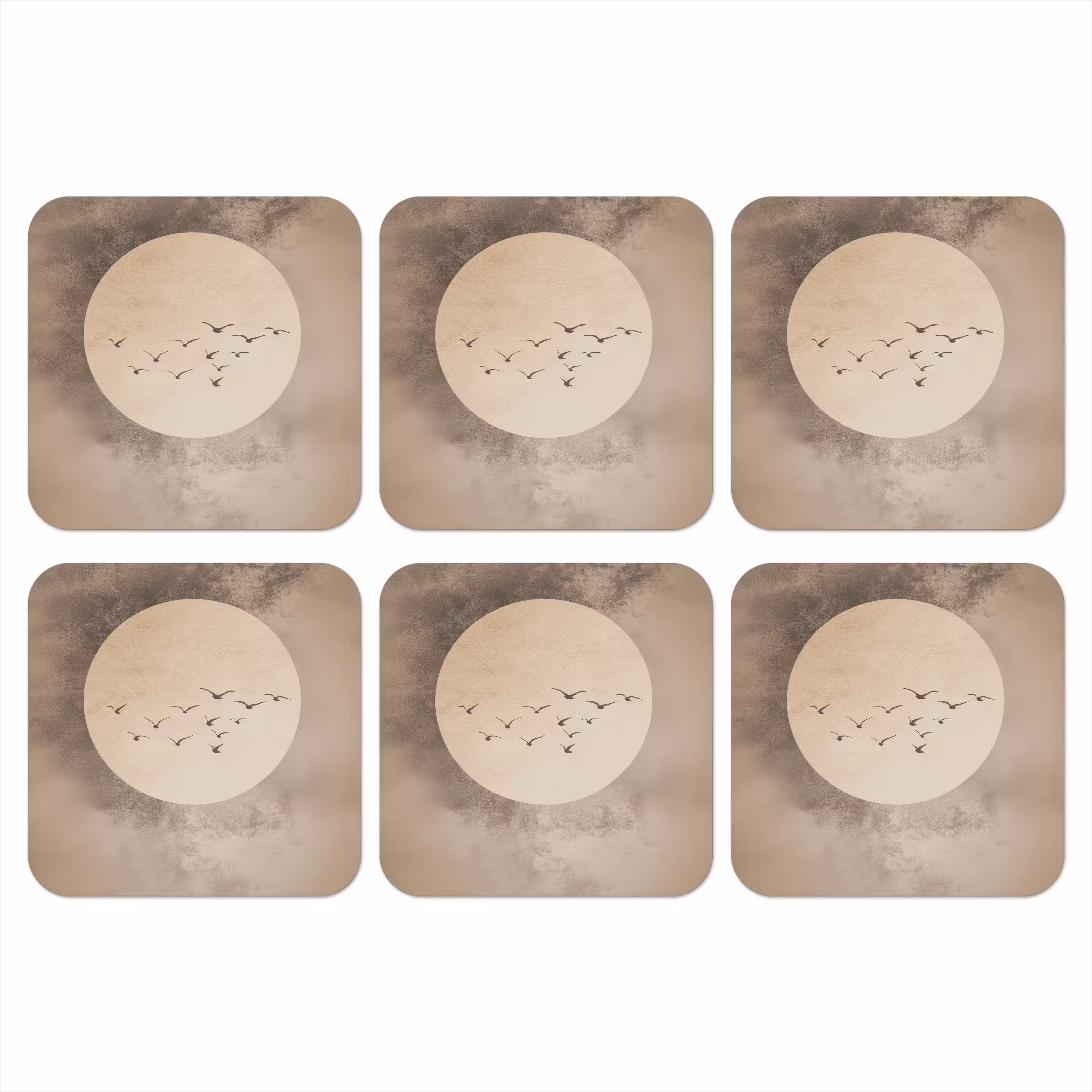 Coaster - Bird - Beige - Japandi