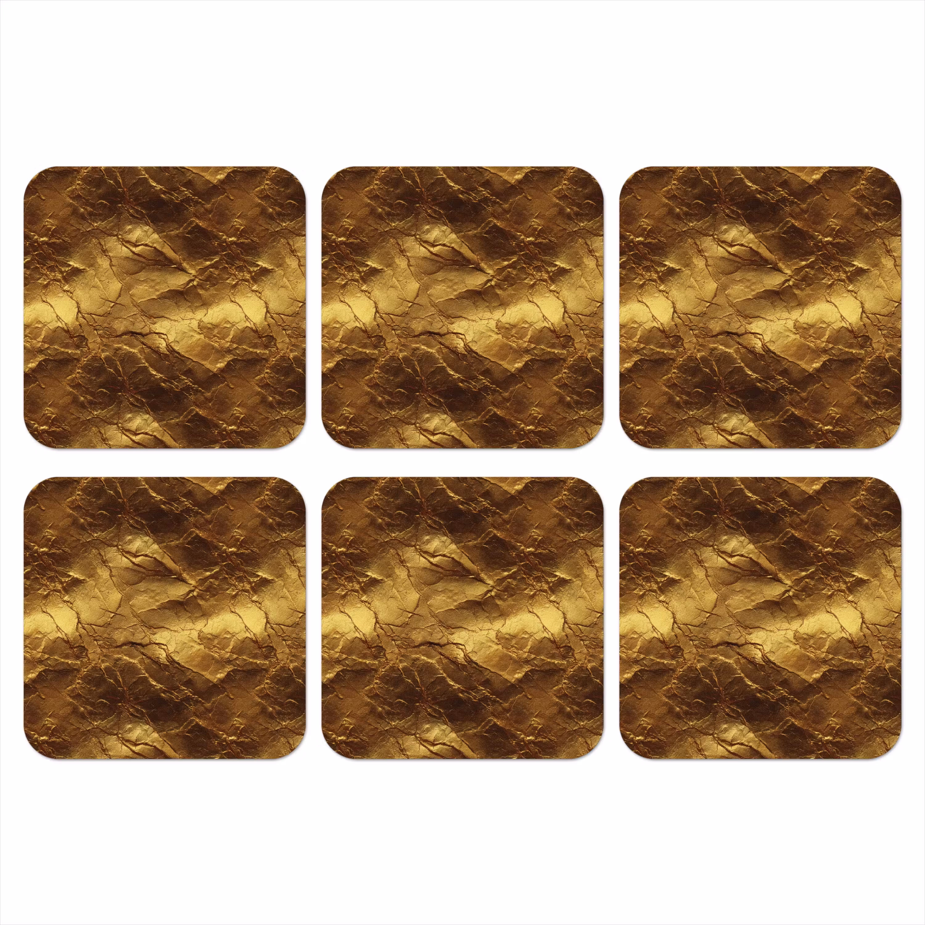 Coaster - Gold Leaf - Texture - Gold