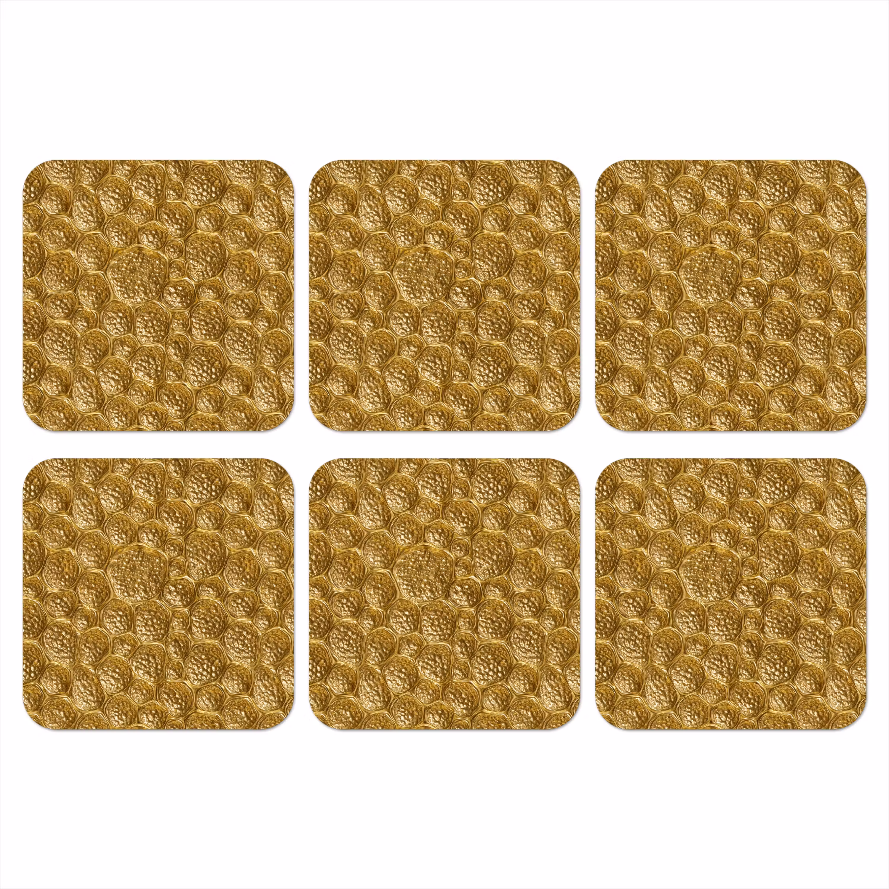 Coaster - Hammered - Mosaic - Antique - Gold