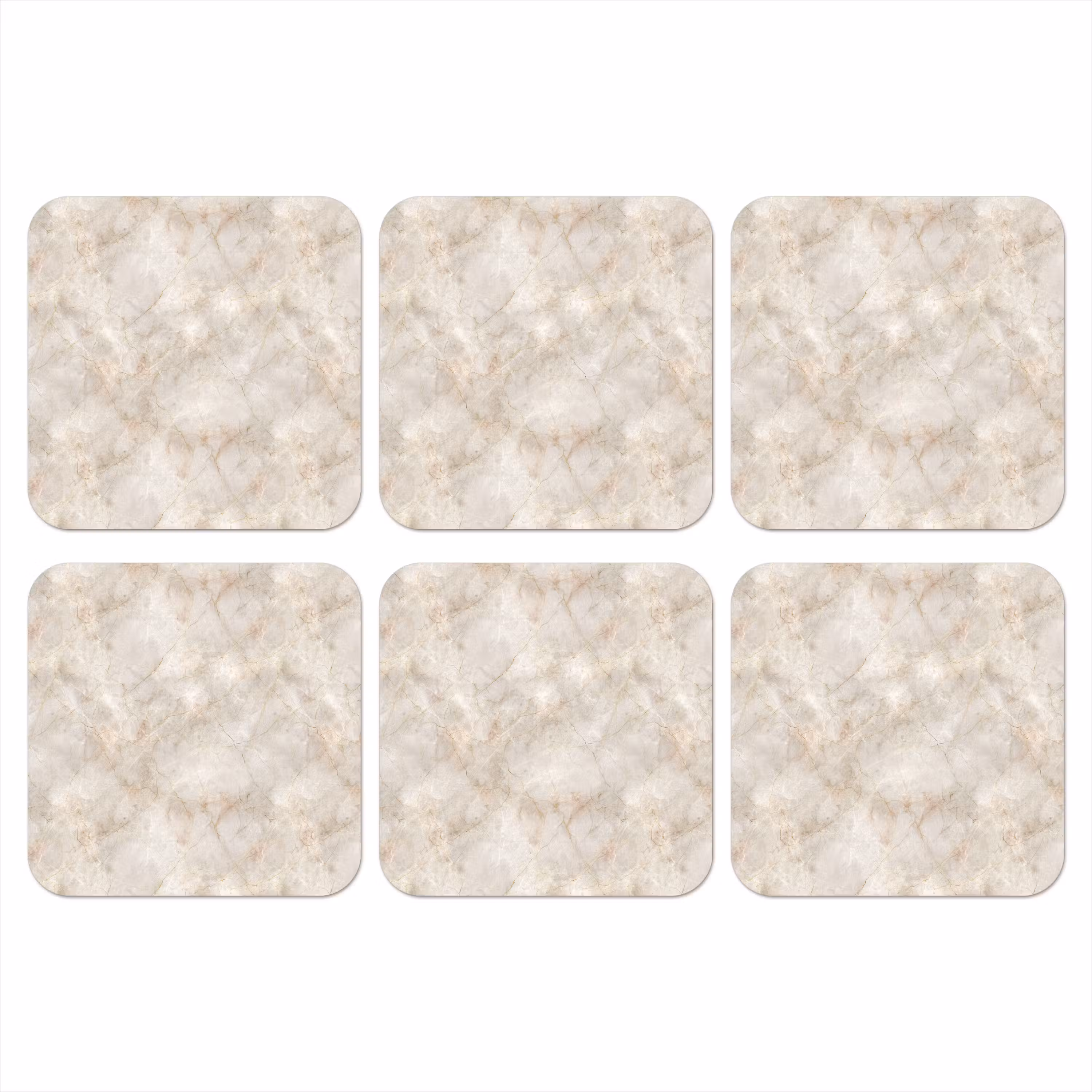 Coaster - Light Beige - Golden Brown Grains - Marble