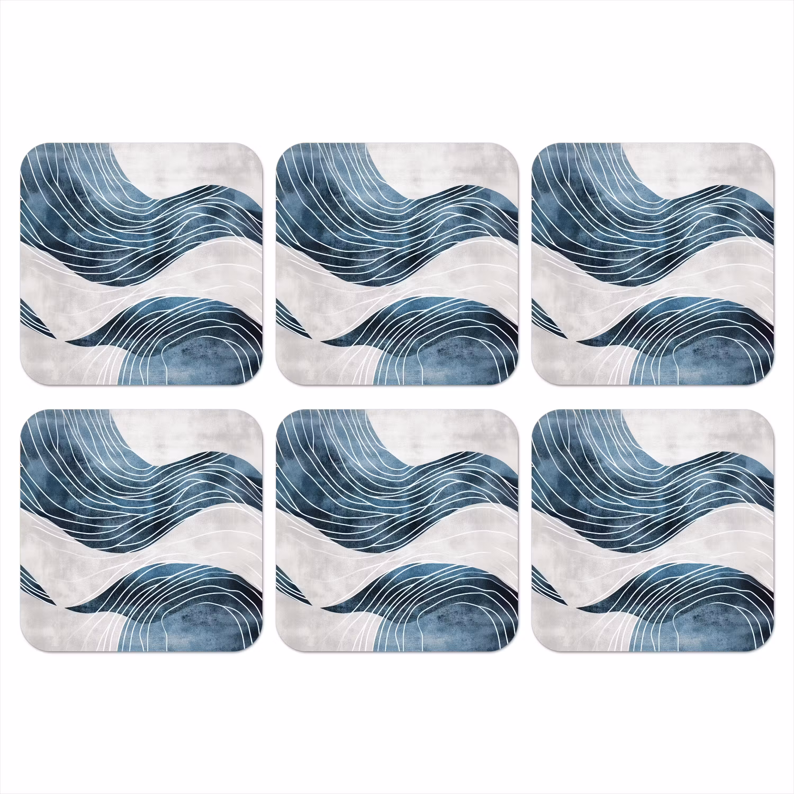 Coaster - Lines - Waves - Abstract - Gray