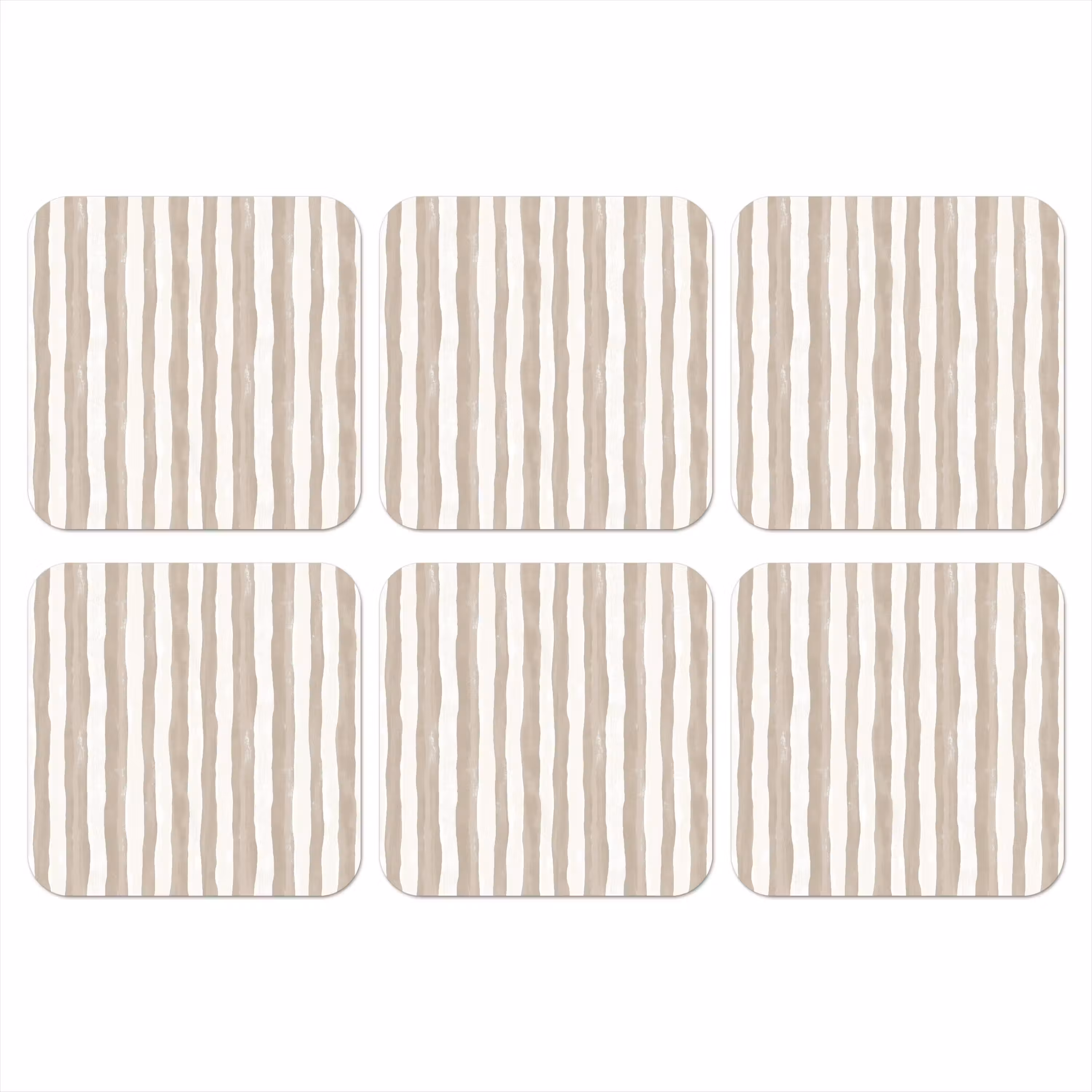 Coaster - Minimalist - Stripes - Beige