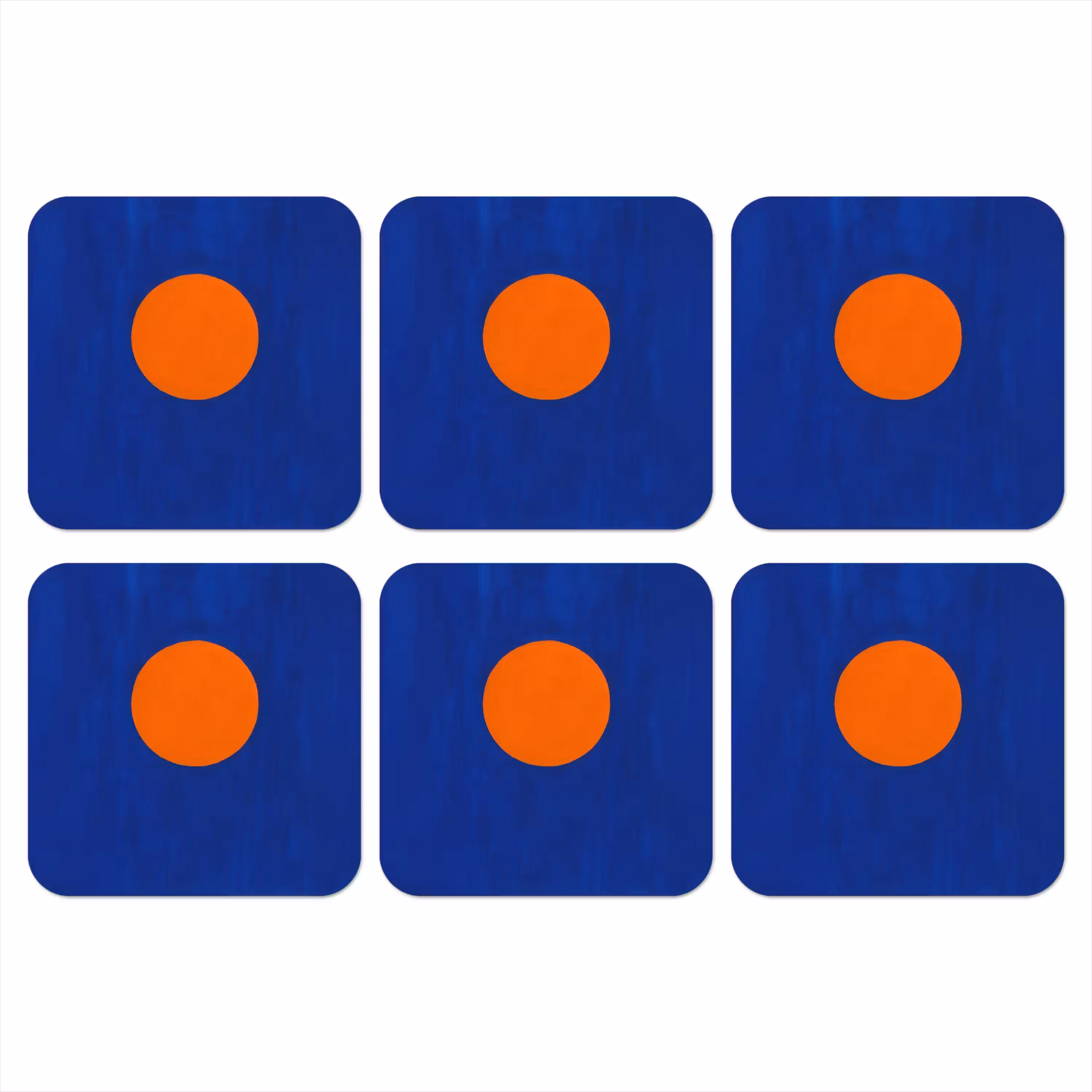 Coaster - Shape - Round - Minimalist - Blue
