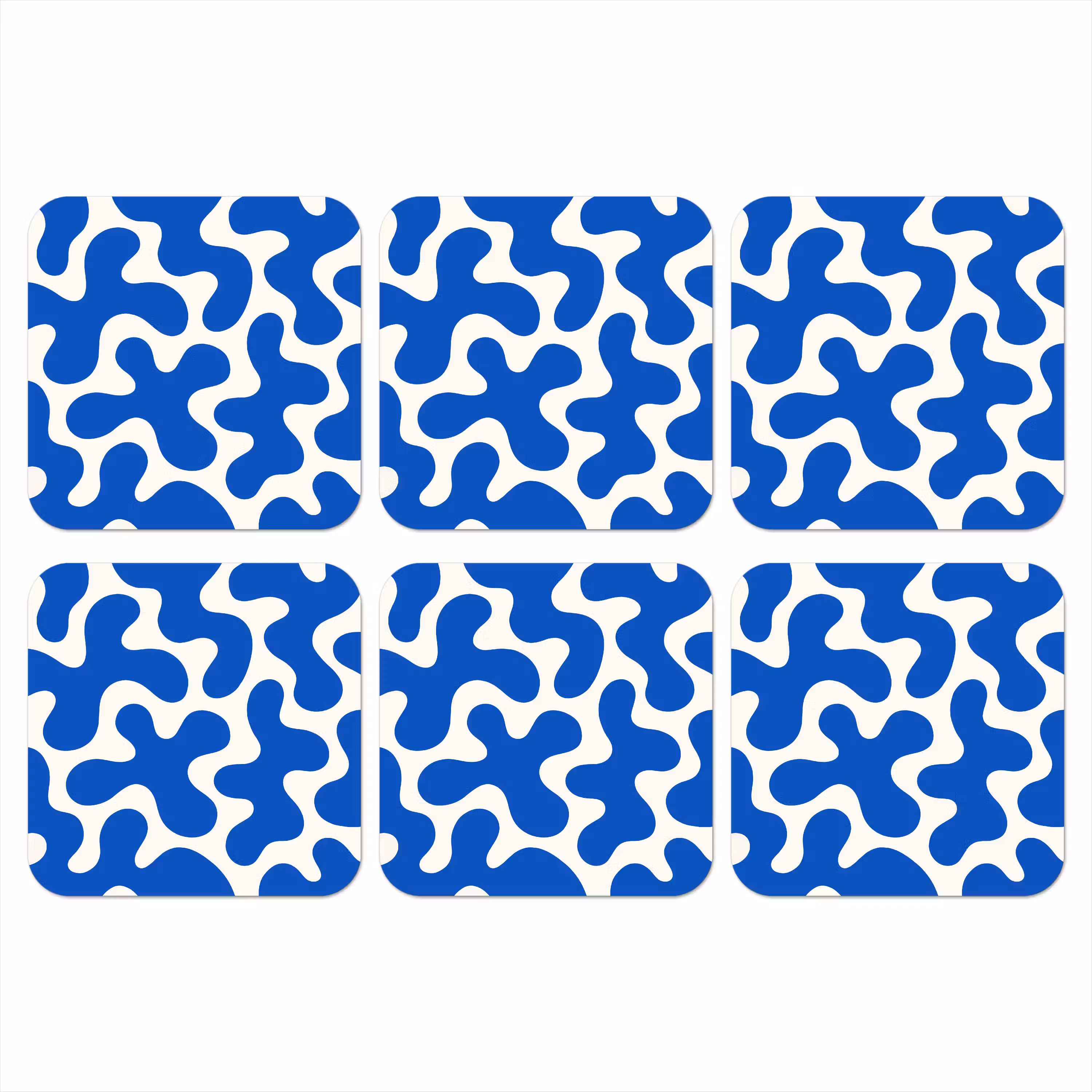 Coaster - Shapes - Abstract - Blue - Waves