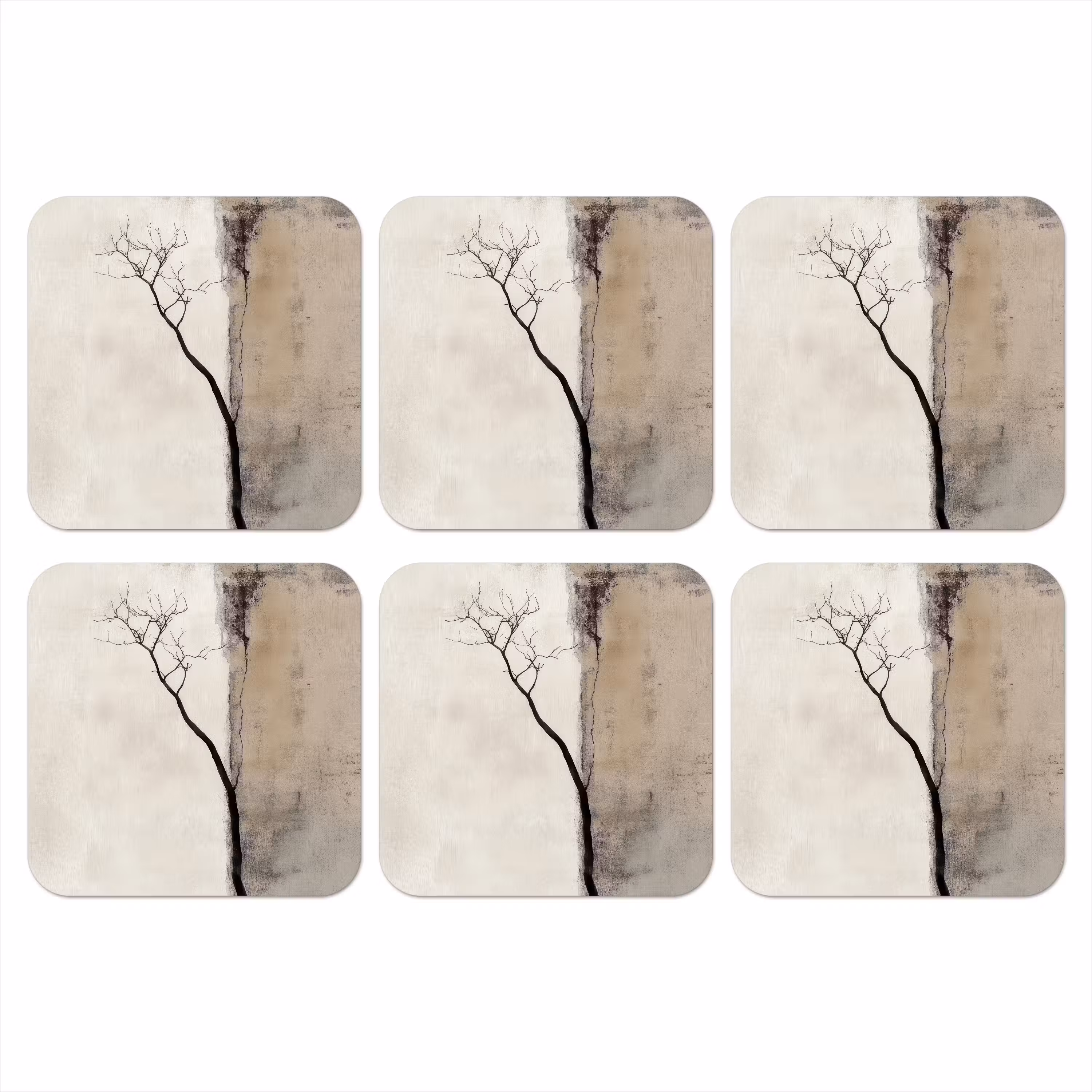 Coaster - Wabi sabi - Plant - Beige