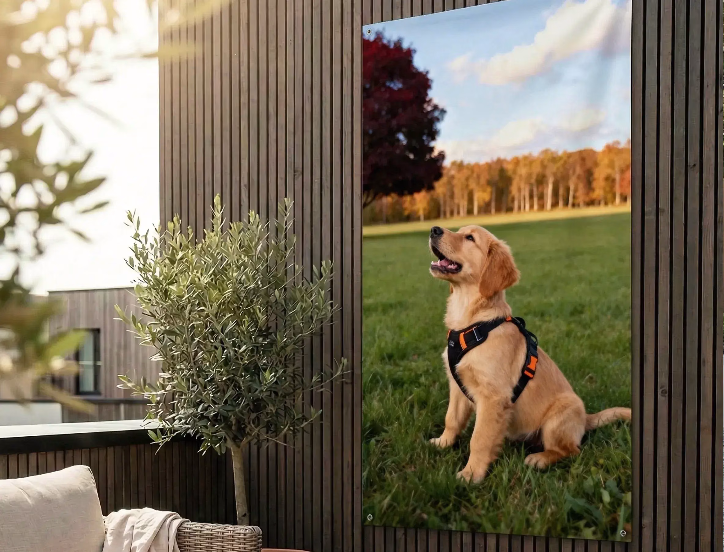 <h2>Your photo as an eye-catcher in the garden</h2>