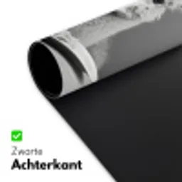 Alpaca - Pasta - Zwart - Wit - Grappig - Dieren Muismat XXL klein -sfeer2