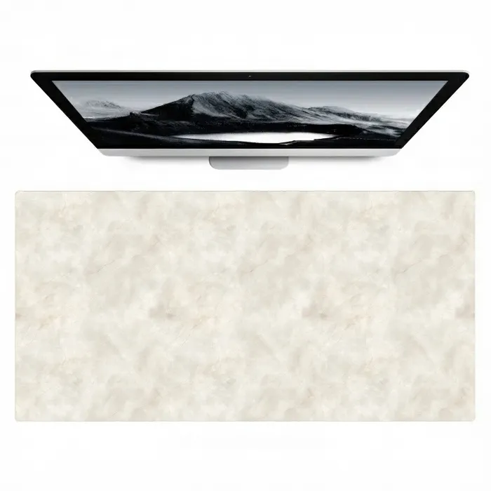 Crèmebeige - Marmer - Aders Muismat XXL klein 681 -zzz3d