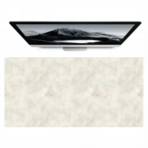 Crèmebeige - Marmer - Aders Muismat XXL klein 681 -zzz3d