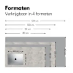 Grijs - Beton - Industrieel Muismat XXL klein 681 -sfeer5
