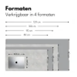 Grijs - Beton - Neutraal Muismat XXL klein 681 -sfeer5