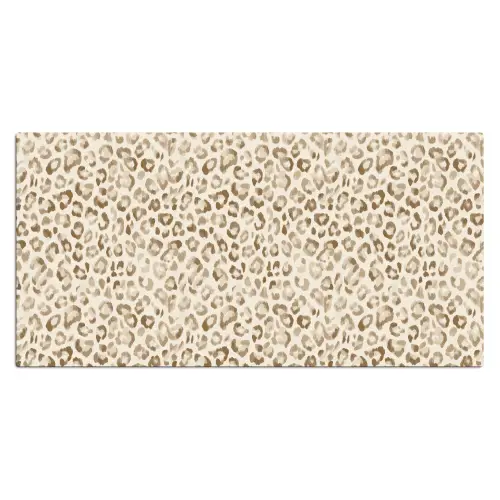 Luipaard - Klassiek - Beige Muismat XXL klein 681 -3d_leeg