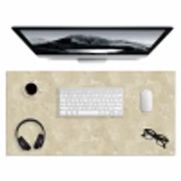 Lichtbeige - Marmer - Diffusie adering Muismat XXL klein 681 -3d