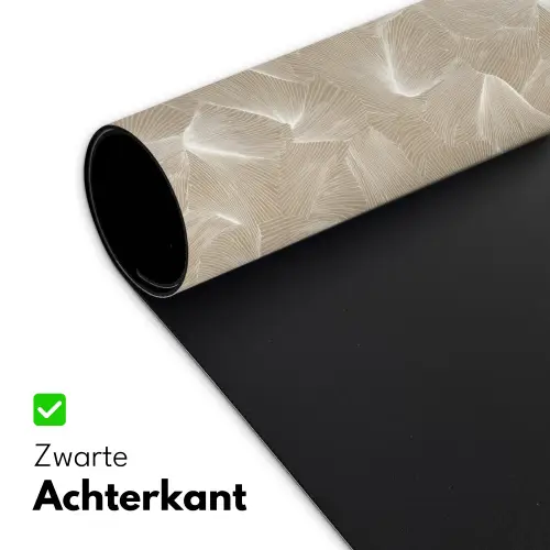Organisch - Textuur - Beige Muismat XXL klein 681 -sfeer2