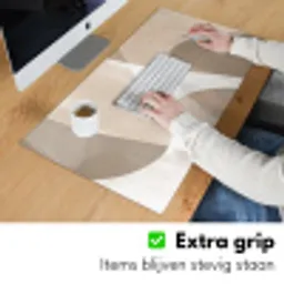 Vloeiende vlakken - Harmonieus - Golvend Muismat XXL klein -sfeer3