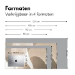 Vloeiende vlakken - Harmonieus - Golvend Muismat XXL klein -sfeer5