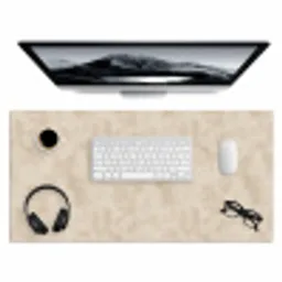 Structuur - Spikkels - Beige Muismat XXL klein 681 -3d