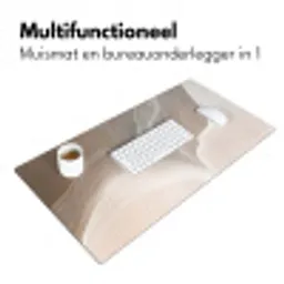 Golvende lijnen - Luchtstromen - Harmonieus Muismat XXL klein -sfeer4