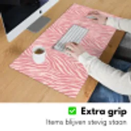 Zebra - Print - Roze Muismat XXL klein 681 -sfeer3