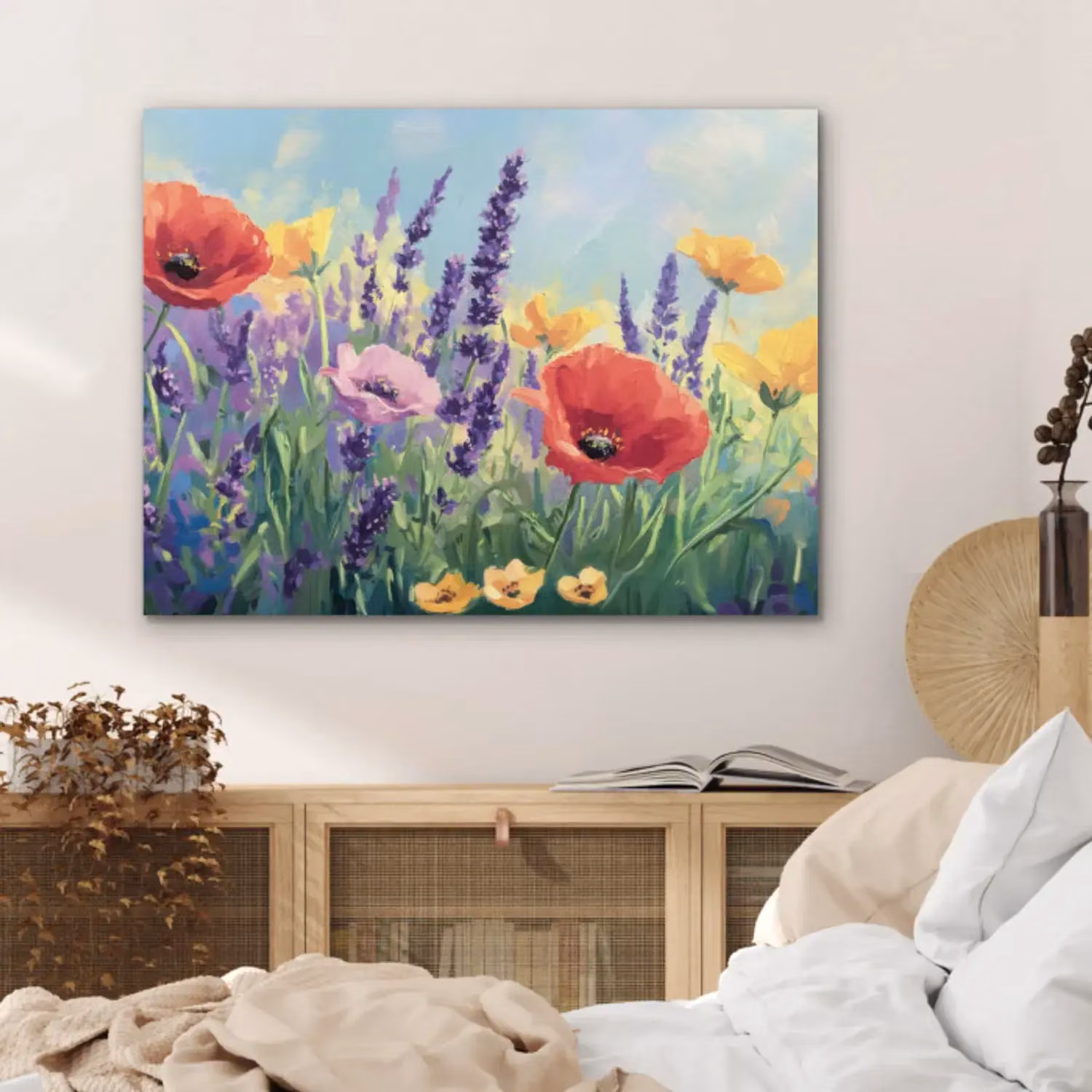 Aluminium painting – Meadow – Flowers – Colourful