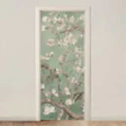 Amandelbloesem - Kunst - Van Gogh - Groen deurposter klein -3d_beige