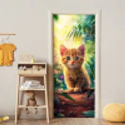 Kat - Huisdier - Natuur deurposter klein -sfeer4