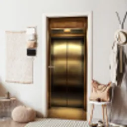 Liftdeur - Goud - Modern deurposter klein -sfeer6