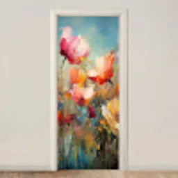 Bloemen - Watercolor - Kunst - Botanisch - Natuur deurposter klein -3d_beige