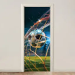Voetbal - Goal - Sport - Jongens deurposter klein -3d_beige