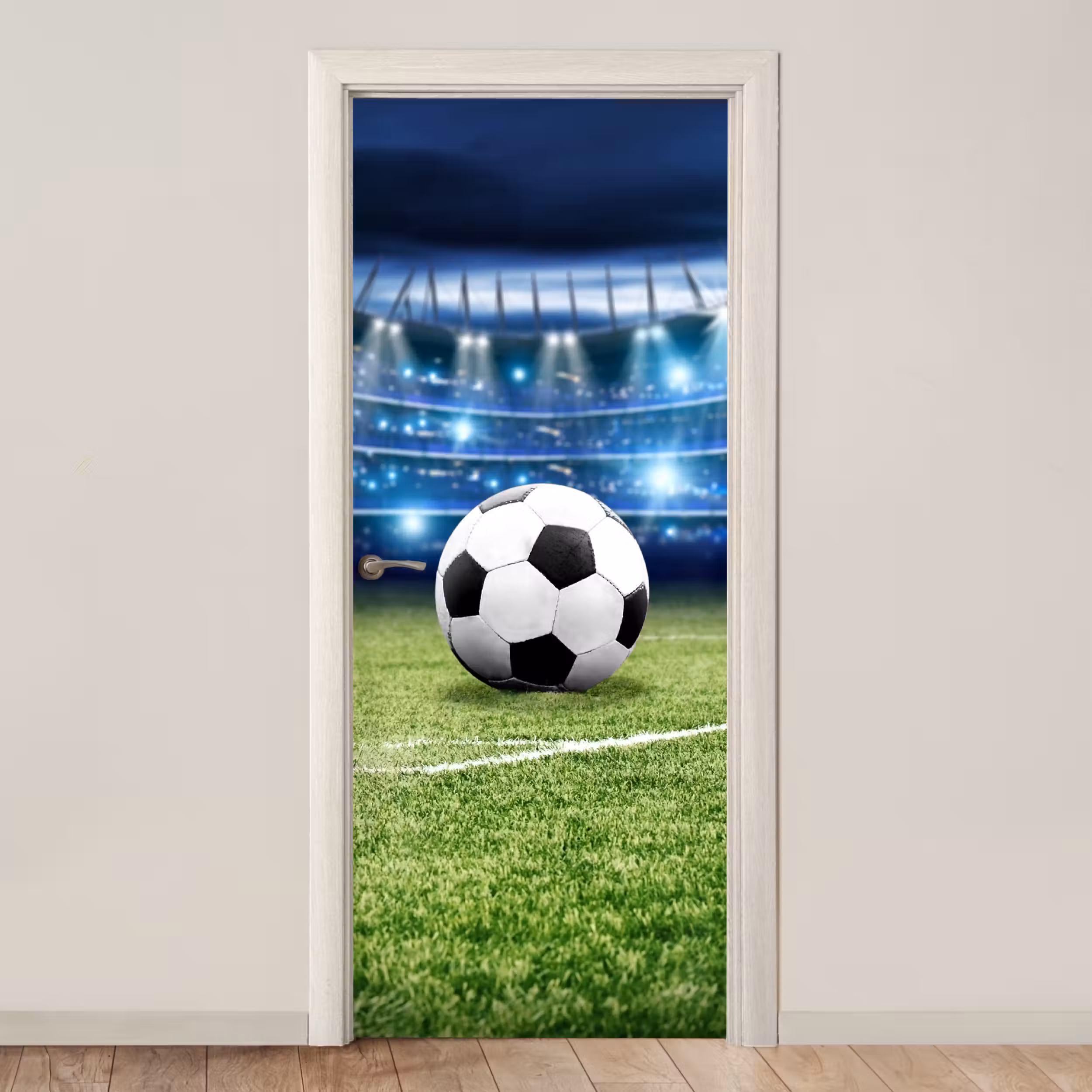 Door sticker - Soccer - Stadium - Ball - Boys