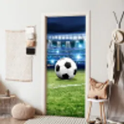 Voetbal - Stadion - Bal - Jongens deurposter klein -sfeer6