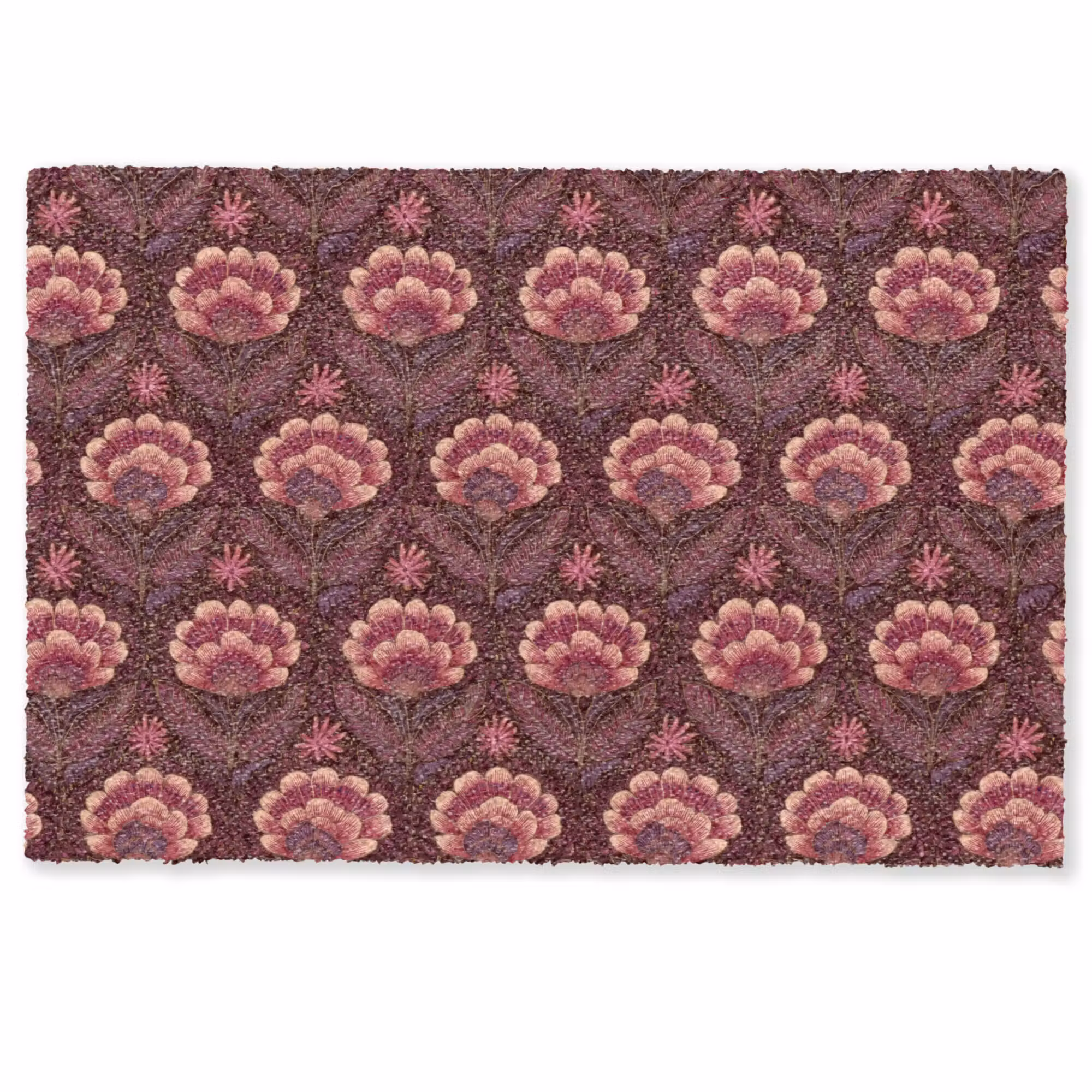 Doormat - Flowers - Fan - Purple