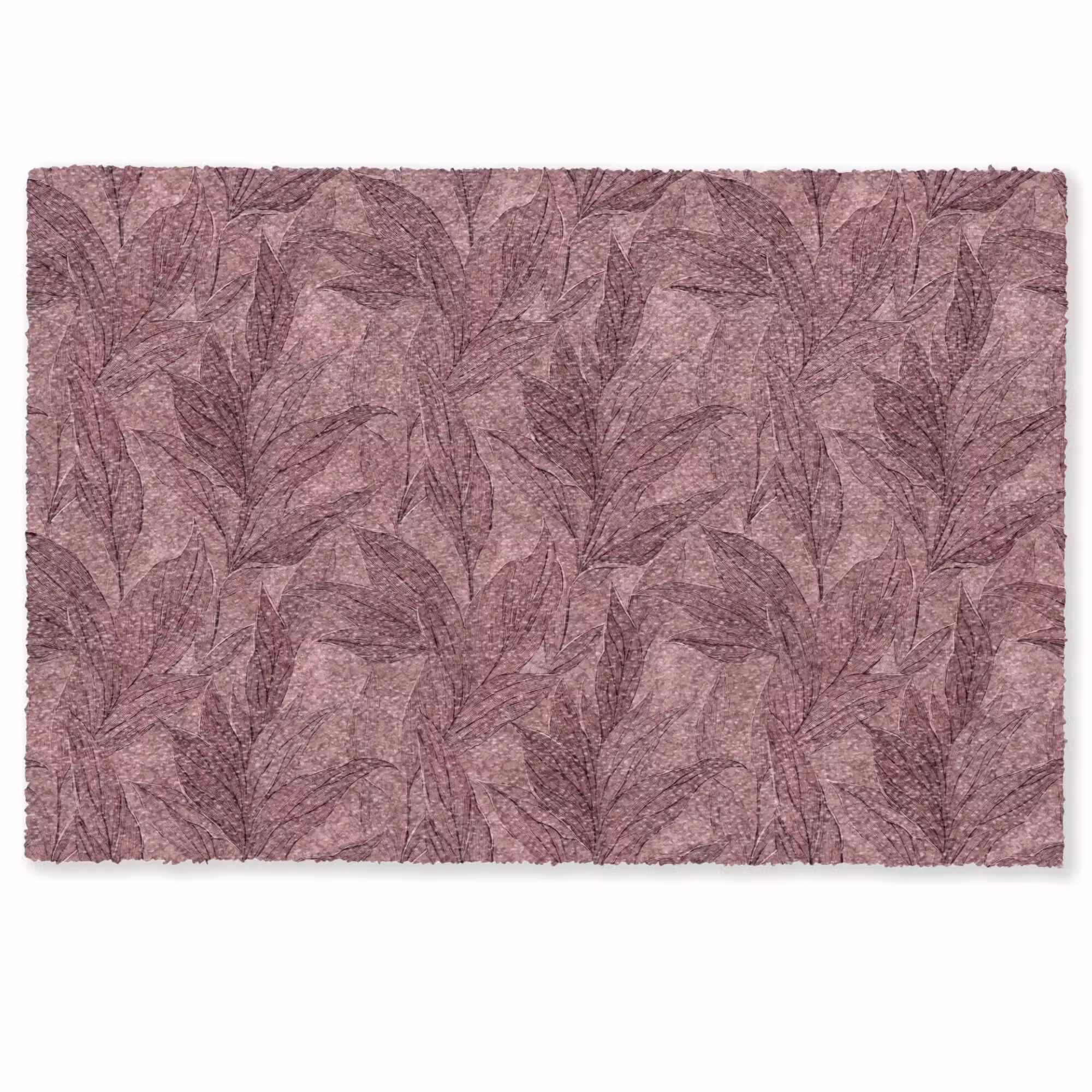 Doormat - Leaves - Pattern - Purple
