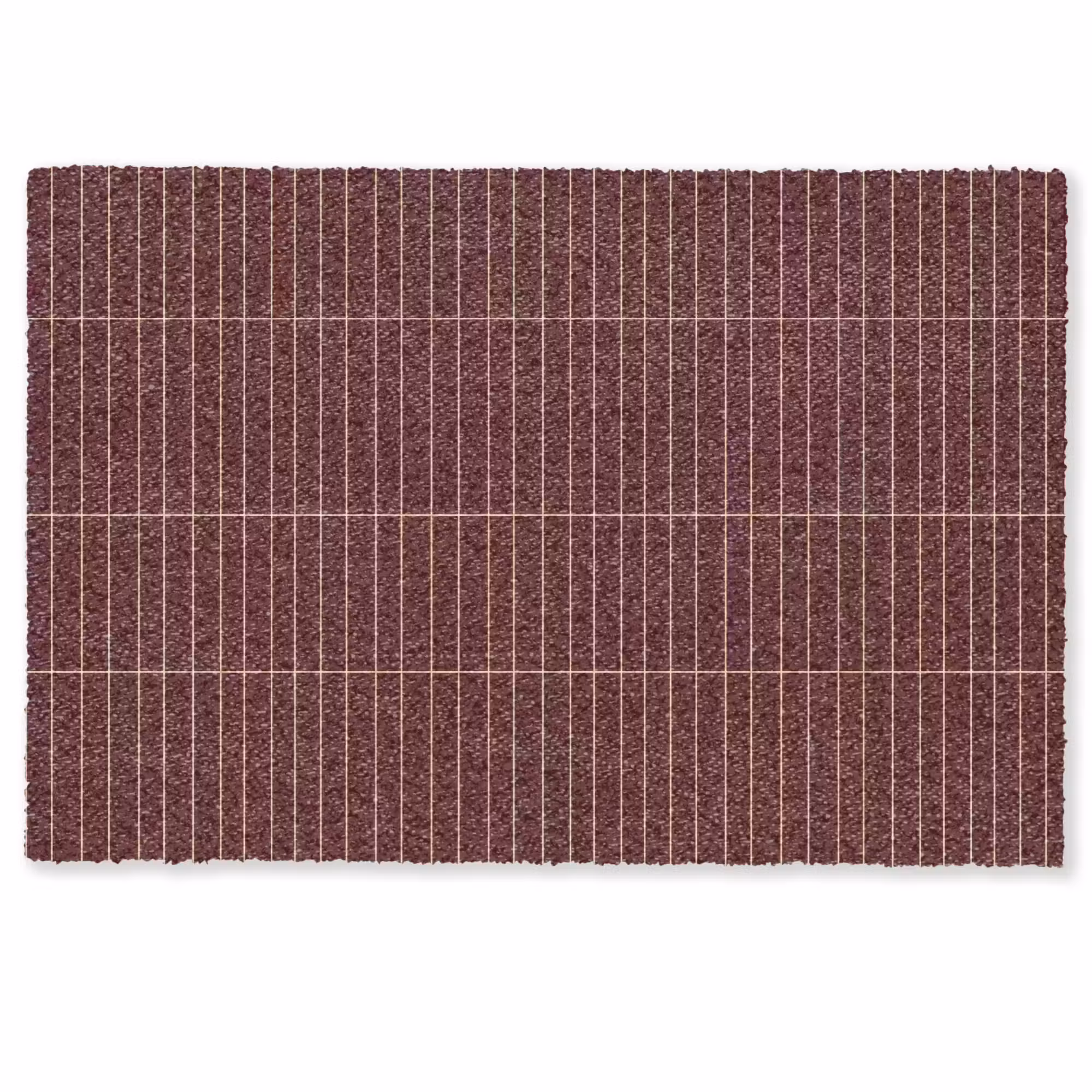 Doormat - Lines - Pattern - Bordeaux